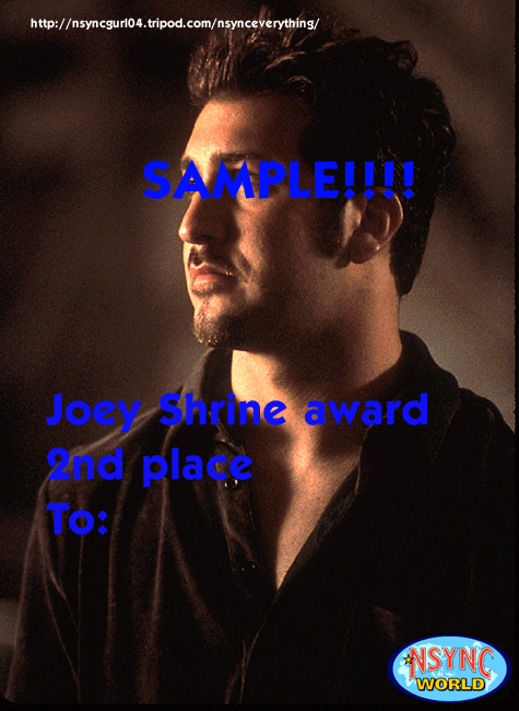 second place joey shrine :)