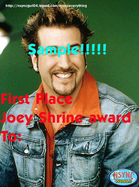 first place joey shrine :)